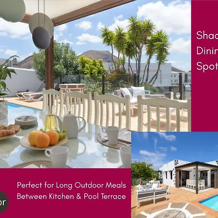 Exclusive In Authentic Village Of Yaiza - 12 To 16 Guests - 6 King Bedrooms - 5 Bathrooms - Game And Bar - Dining For 16 - Heated Pool -close To Beaches & Wineries *